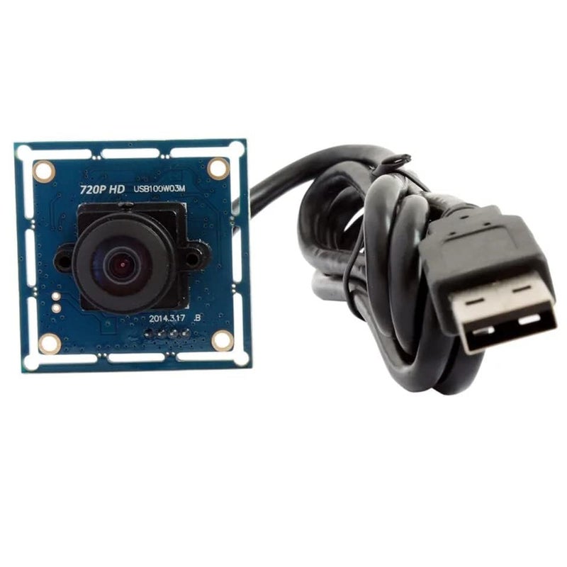 ELP 1mp HD Fisheye USB Camera Module with 170degree Wide Angle Lens for Computer 720P Mini USB2.0 UVC Video Embedded Webcam Board 1/4â€ OV9712 PC Camera for Laptop, Raspberry Pi, Jetson Nano - Image 2